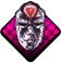 The Stone Mask icon that denotes Stone Mask characters, with the Red Stone of Aja equipped.