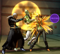 Pucci (Final) executing an Unblockable Attack.