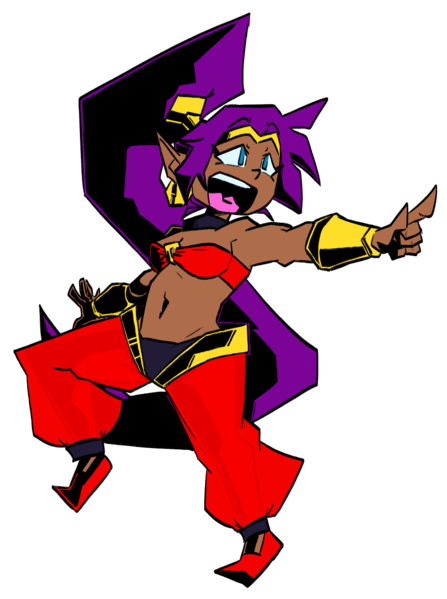 File:SSBC Shantae PromoArt Triforceriku.png