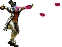 Special Moves such as Zeppeli's "Hamon Cutter" can serve as projectiles... ( + / / )